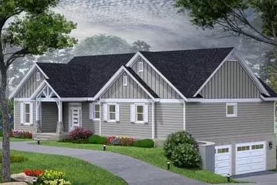 4-Bed Lake House Plan with Finished Lower Level - 3277 Sq Ft