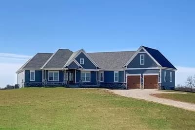 Craftsman House Plan with Angled Garage - 2952 Sq Ft