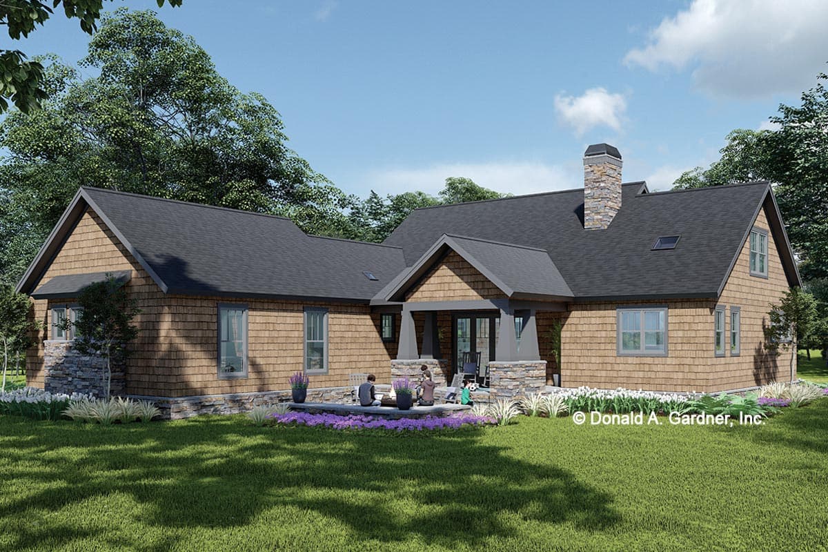 Plan 444423GDN: 2-Story Bungalow with Oversized Outdoor Living Space - 2286 Sq Ft - Image #8 - Bungalow, Country, Craftsman
