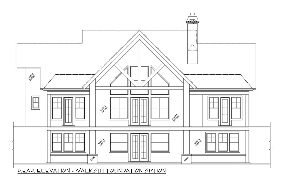 Plan 12330JL: 3 Bed Mountain House Plan with Covered Vaulted Front Porch - 1849 Sq Ft - Image #28 - Country, Craftsman, Mountain, Rustic