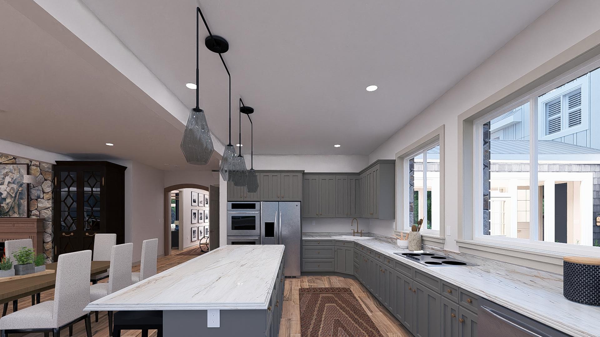 Plan 61490UT: 5 Bedroom Country Farmhouse Plan with Optionally Finished Bonus Over Garage - 3723 Sq Ft - Image #20 - Country, Farmhouse, Modern Farmhouse