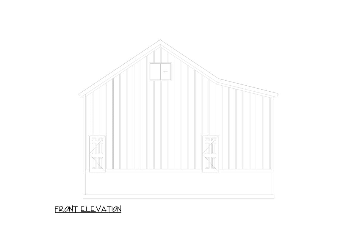Plan 61491UT: Detached Modern Farmhouse Style Garage with Home Office - 1695 Sq Ft - Image #13 - Modern Farmhouse, New American