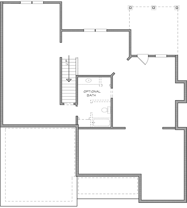 Plan 36038DK: Traditional House Plan with Vaulted Family Room - 2291 Sq Ft - Floor Plan - Unfinished Basement - Country, Craftsman, New American, Traditional