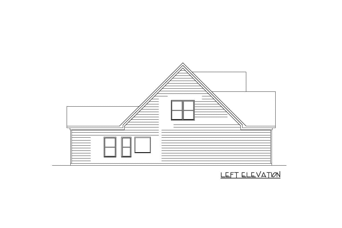 Plan 36038DK: Traditional House Plan with Vaulted Family Room - 2291 Sq Ft - Image #5 - Country, Craftsman, New American, Traditional