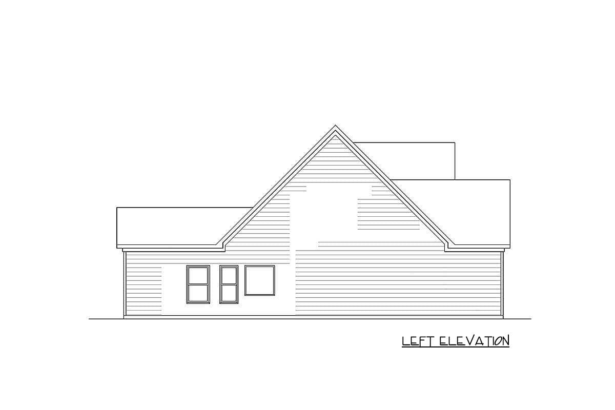 Plan 36041DK: Traditional House Plan with Vaulted Family Room - Image #4 - Cottage, Country, Craftsman, New American, Traditional