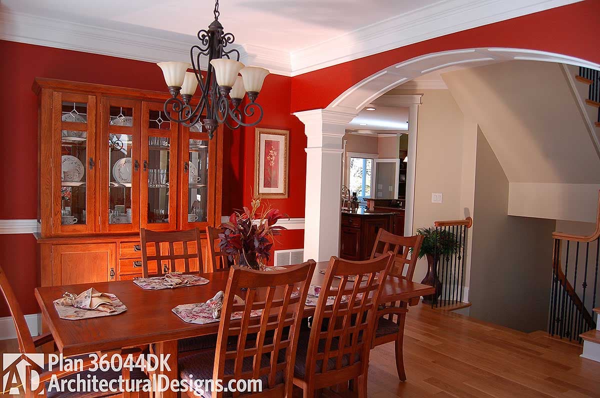 Plan 36044DK: Side Garage 4 Bedroom Beauty - Image #6 - Traditional