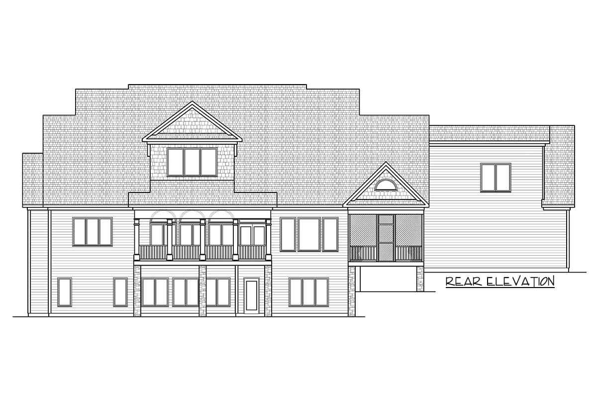 Plan 36044DK: Side Garage 4 Bedroom Beauty - Image #11 - Traditional