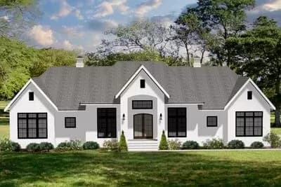 Transitional House Plan with 3-Car Garage and Lower Level Expansion - 3205 Sq Ft
