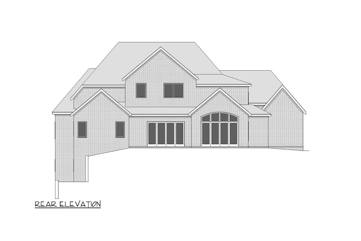 Plan 29930LDG: Transitional House Plan with 2-Story Living and 2 Laundry Rooms - 5215 Sq Ft - Image #12 - New American, Transitional