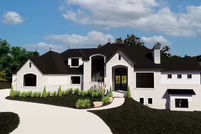 Transitional House Plan with Optional Lower Level with Man Cave - 5018 Sq Ft