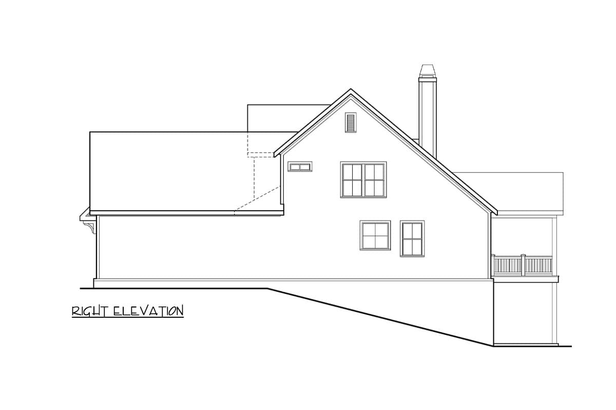 Plan 710434BTZ: 3 Bed Farmhouse House Plan with Bonus Expansion - 2107 Sq Ft - Image #5 - Craftsman, Farmhouse, New American