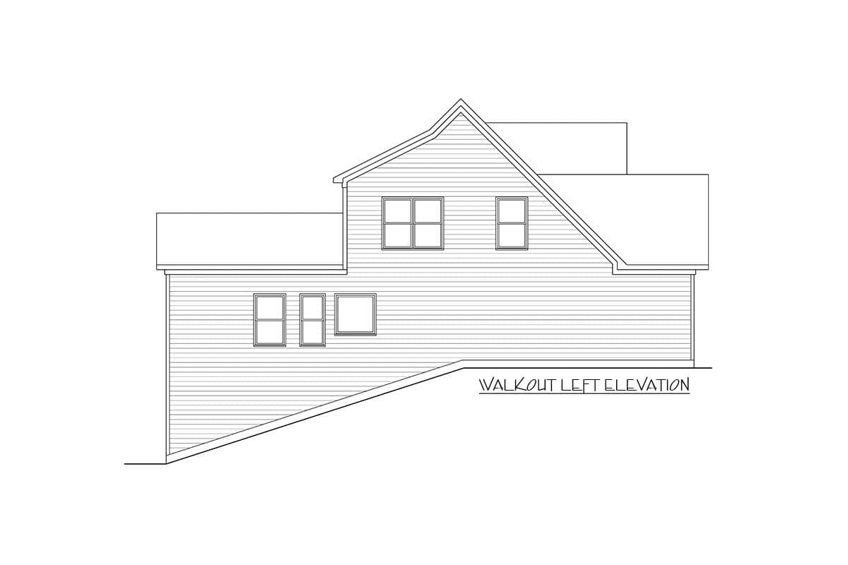 Plan 36047DK: Three Gabled House Plan with Four Bedrooms - 2367 Sq Ft - Image #5 - New American, Traditional