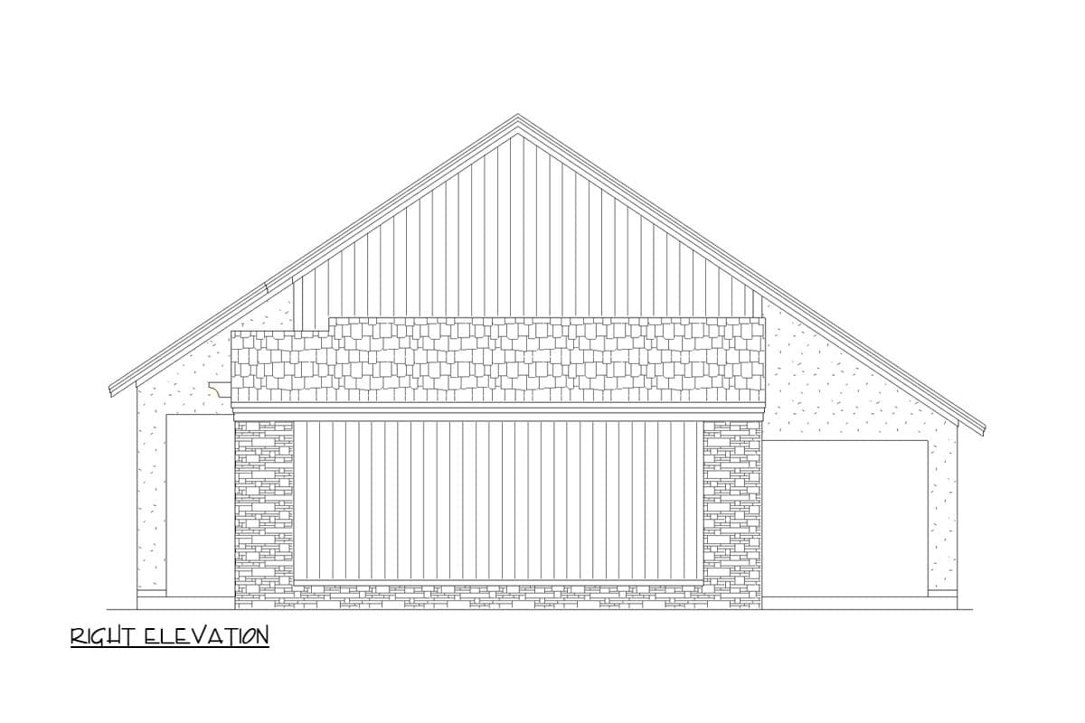 Plan 55235BR: Transitional House Plan with Split Bedroom Layout - 1400 Sq Ft - Image #11 - Contemporary, Transitional