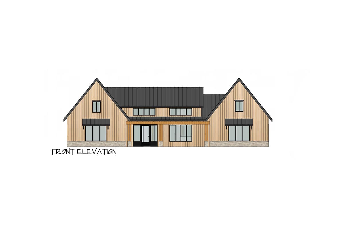 Plan 420131WNT: Modern Farmhouse with Great Indoor and Outdoor Spaces - 2600 Sq Ft - Image #6 - Craftsman, Farmhouse, Modern Farmhouse, New American