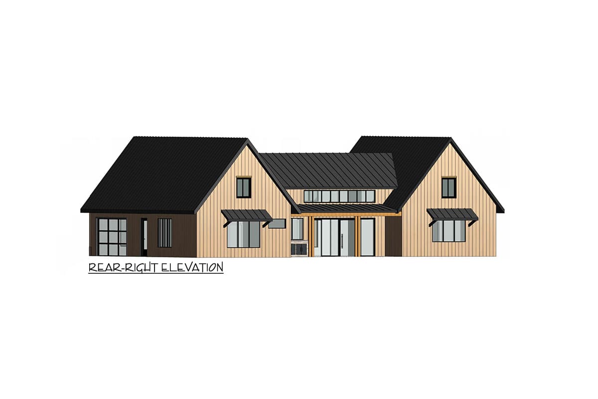 Plan 420131WNT: Modern Farmhouse with Great Indoor and Outdoor Spaces - 2600 Sq Ft - Image #5 - Craftsman, Farmhouse, Modern Farmhouse, New American