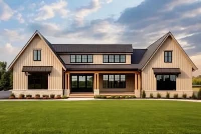 Modern Farmhouse with Great Indoor and Outdoor Spaces - 2600 Sq Ft