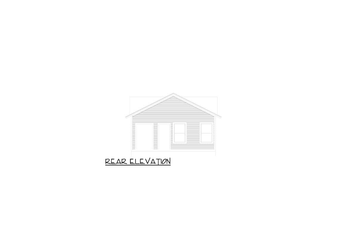 Plan 264070KMD: Shotgun-Style Southern Cottage House Plan with 3 Bedrooms - 1758 Sq Ft - Image #6 - Cottage, Country, Southern, Southern Traditional