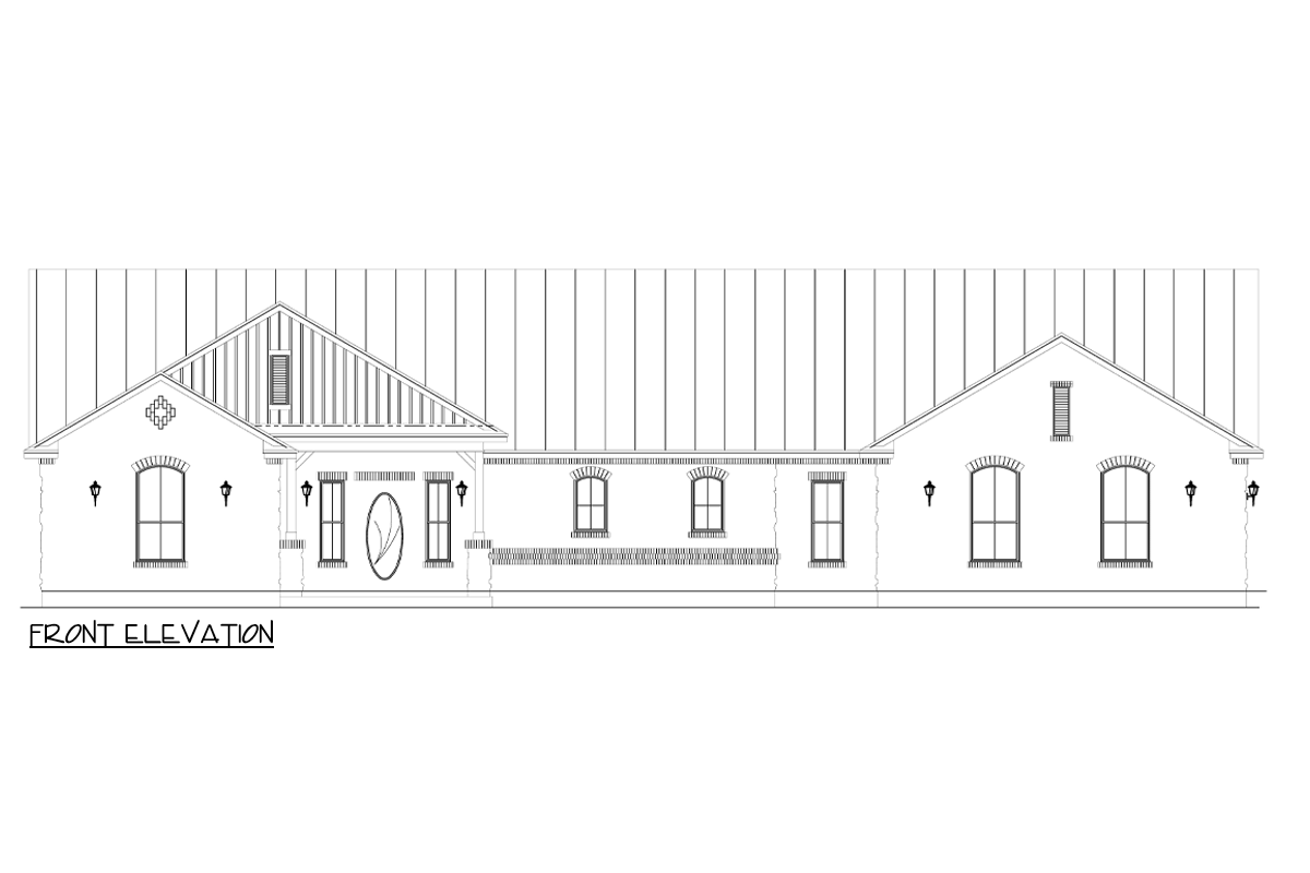 Plan 264074KMD: Hill Country Ranch House Plan with Stone Exterior and Metal Roof - 1909 Sq Ft - Image #5 - Hill Country, Ranch