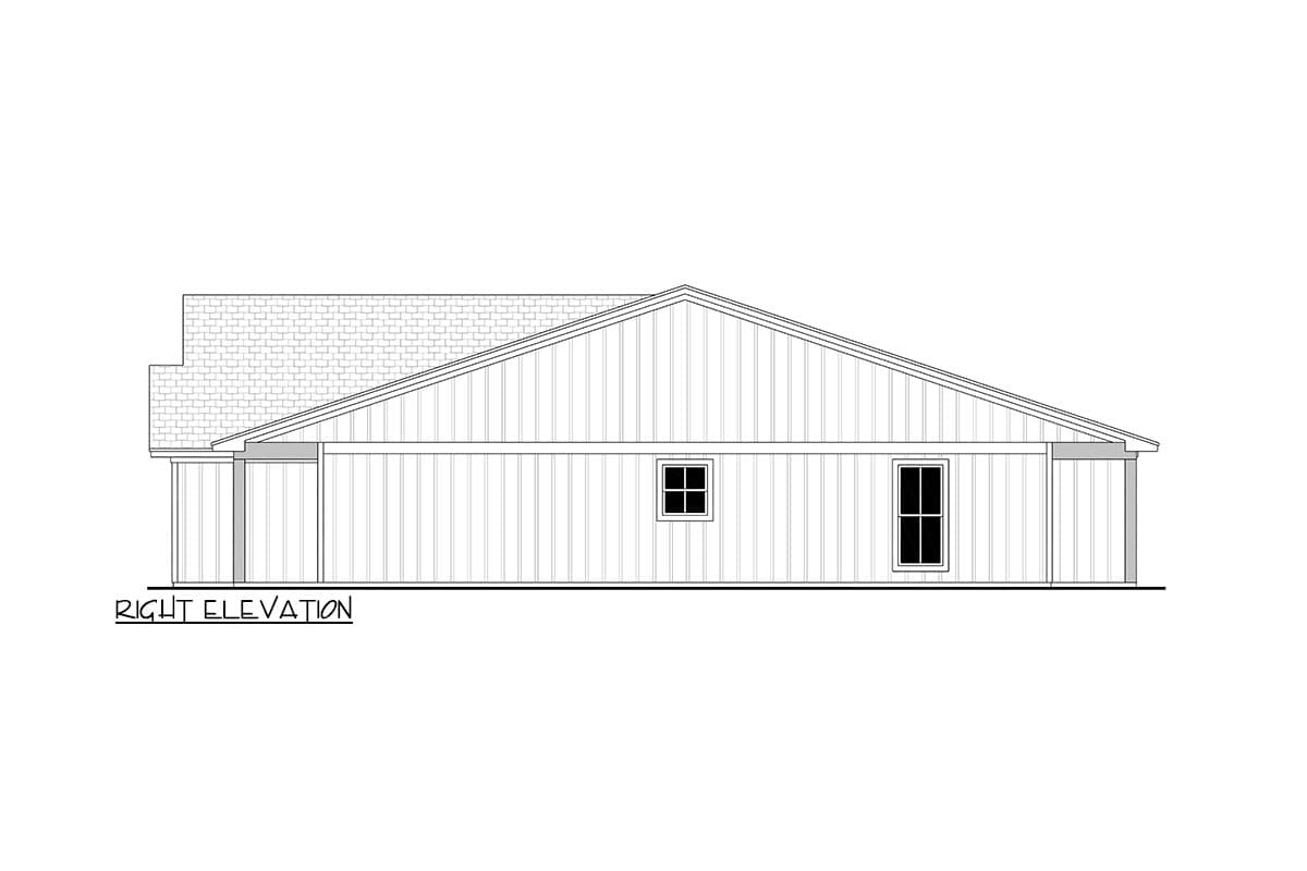 Plan 51959HZ: Traditional-Style Duplex House Plan with 2 Bed 2 Bath Units - 1098 Sq Ft Each - Image #6 - Traditional