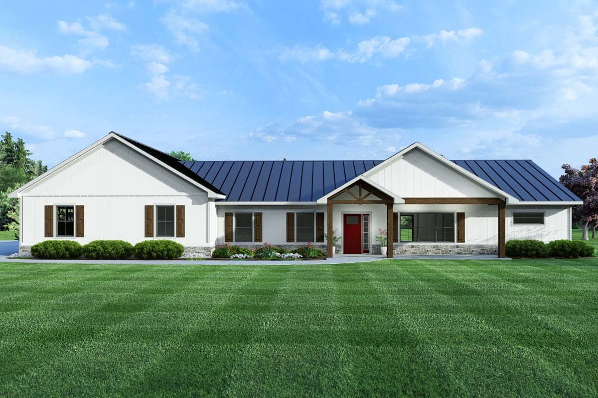 Modification Request for Plan 135254GRA: 3-Bed New Traditional Ranch ...