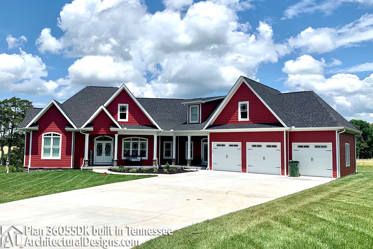 build gallery item - House Plan 36055DK comes to life in Tennessee