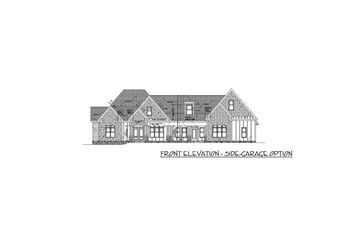 Plan 36055DK: Split Bed Craftsman with Angled Garage - 3061 Sq Ft - Image #26 - Craftsman, Mountain, New American, Traditional