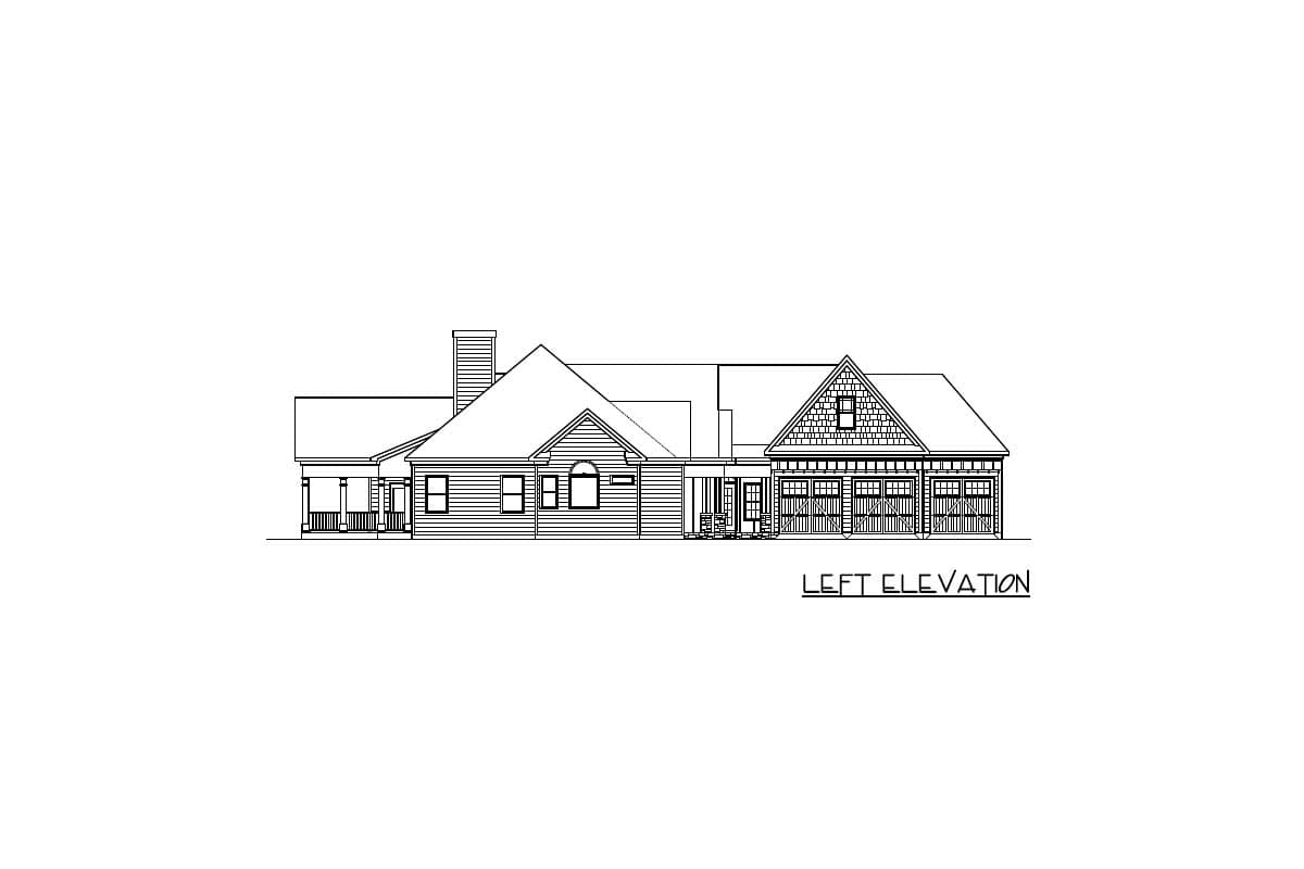 Plan 36055DK: Split Bed Craftsman with Angled Garage - 3061 Sq Ft - Image #24 - Craftsman, Mountain, New American, Traditional