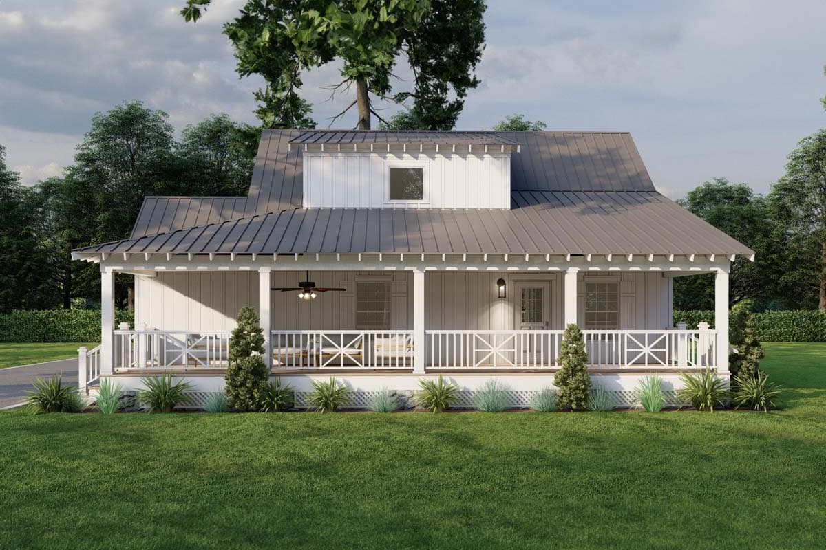 Plan 70879MK: Rustic Country House Plan with Loft Overlook - 1836 Sq Ft - Image #14 - Cabin, Country, Mountain, Rustic