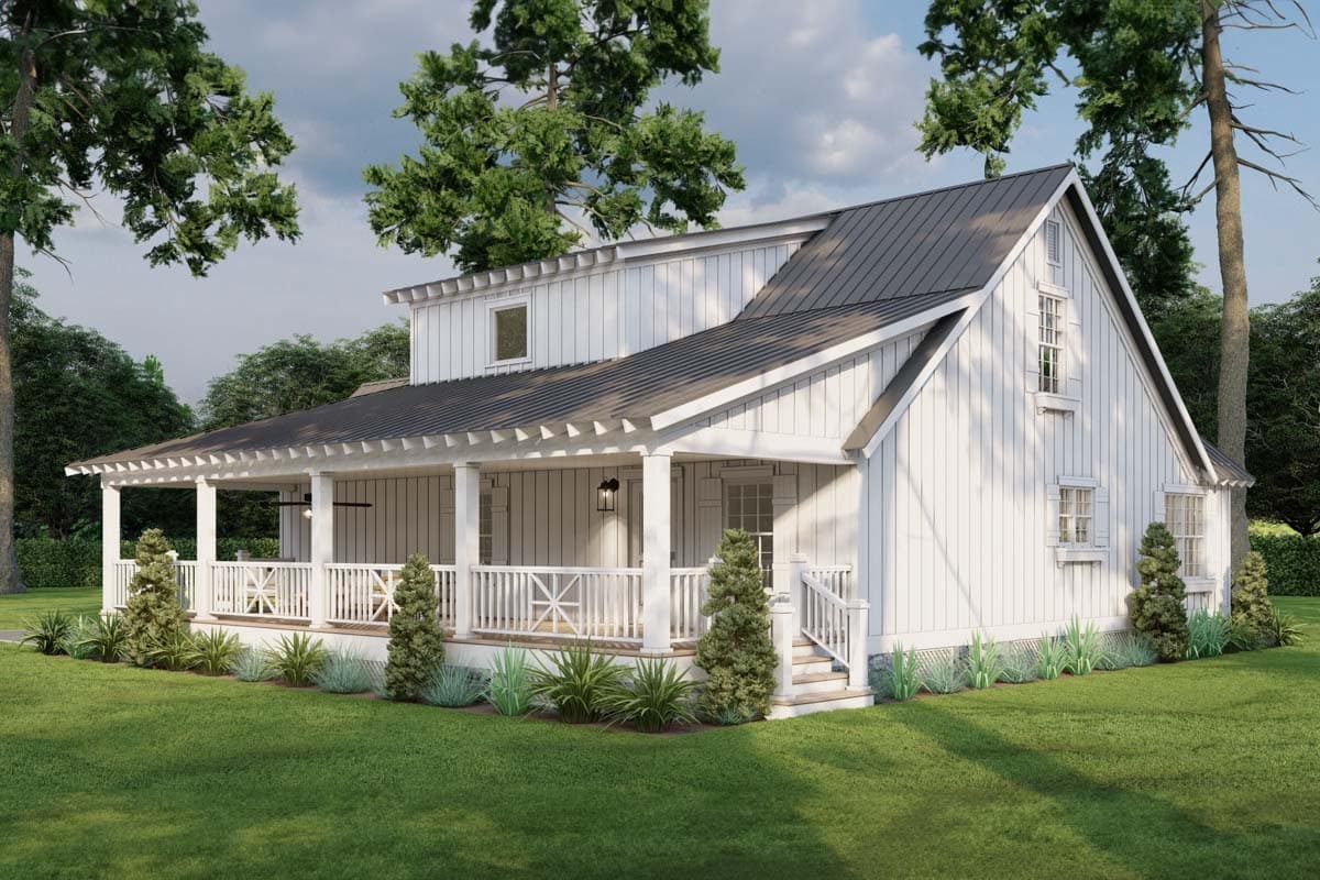 Plan 70879MK: Rustic Country House Plan with Loft Overlook - 1836 Sq Ft - Image #15 - Cabin, Country, Mountain, Rustic