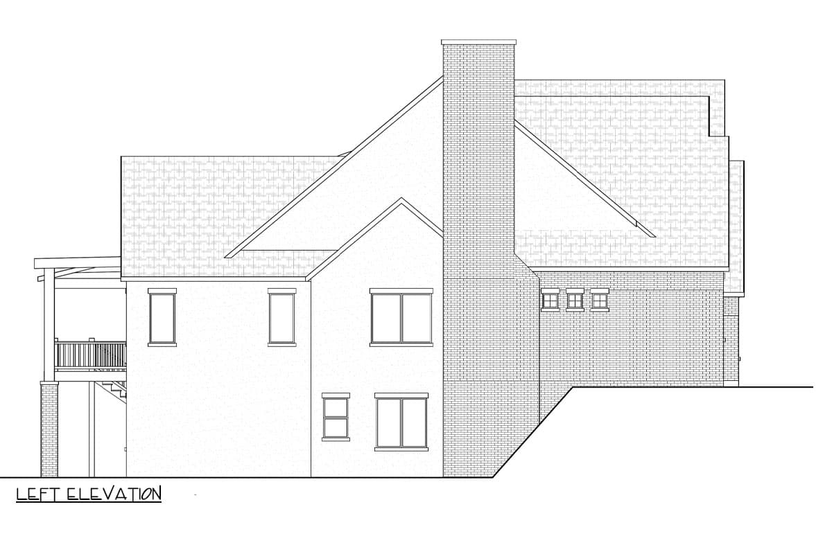 Plan 290177IY: 1.5 Story Transitional House Plan on a Walkout Basement - 6277 Sq Ft - Image #4 - European, Transitional