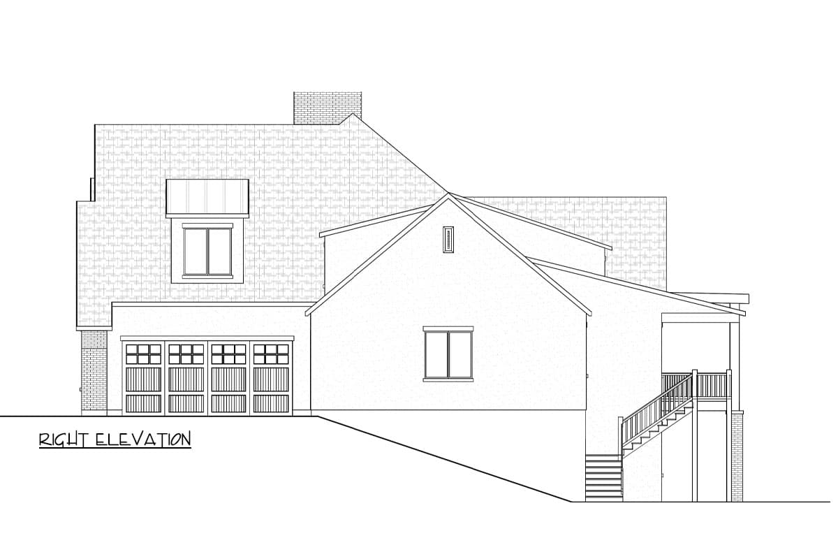 Plan 290177IY: 1.5 Story Transitional House Plan on a Walkout Basement - 6277 Sq Ft - Image #5 - European, Transitional