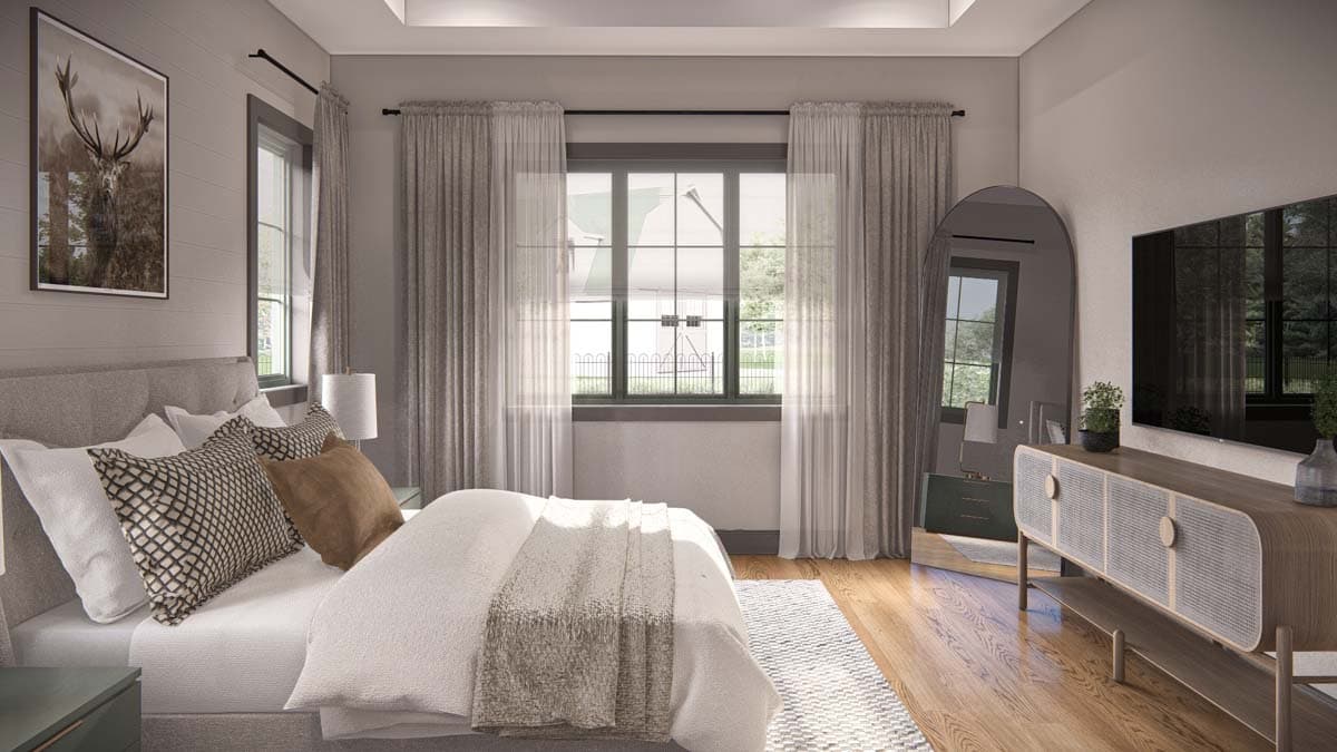 Plan 623330DJ: Barndominium-Style House Plan with Master On Main and Two Upstairs Beds - 2519 Sq Ft - Image #15 - Barndominium, Country, Traditional