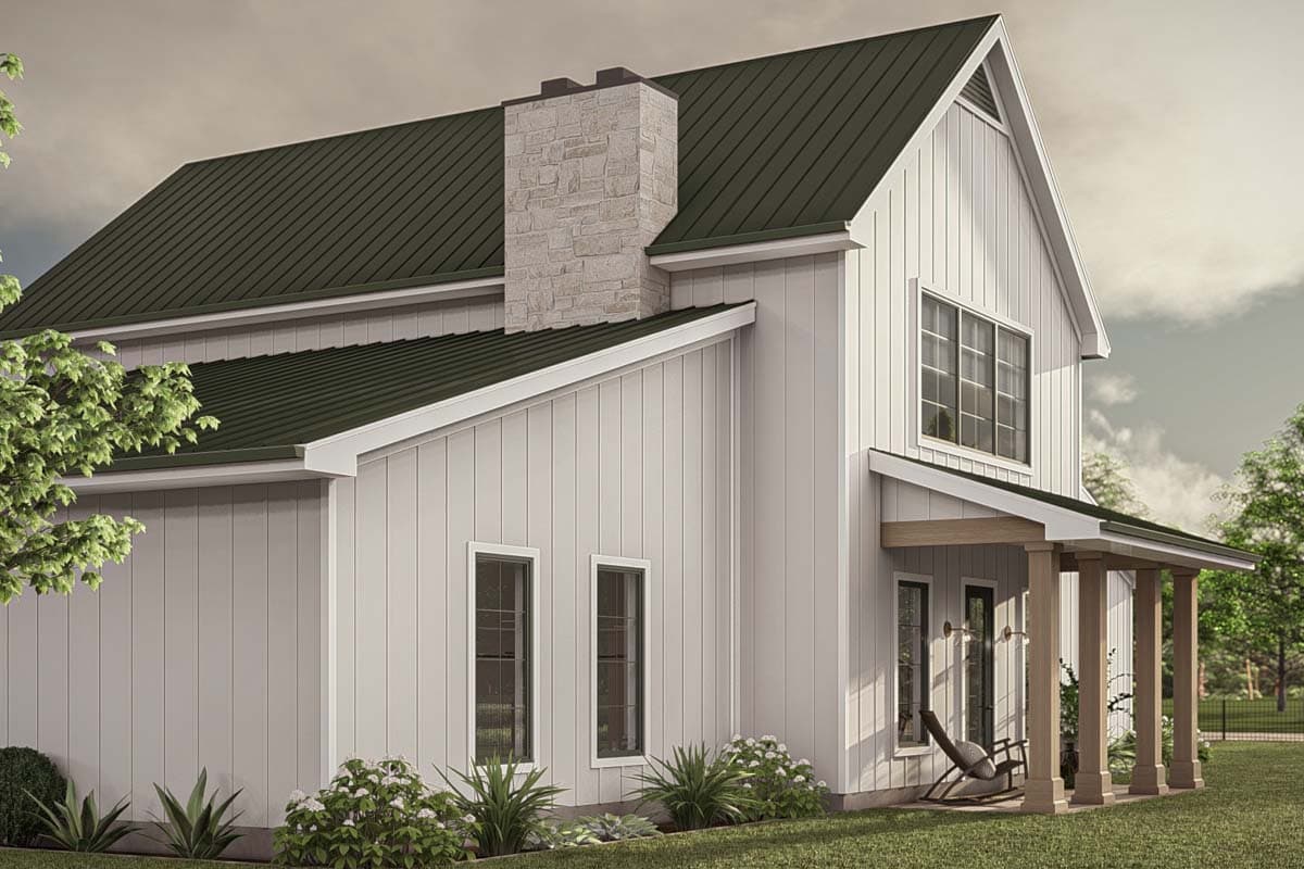 Plan 623330DJ: Barndominium-Style House Plan with Master On Main and Two Upstairs Beds - 2519 Sq Ft - Image #19 - Barndominium, Country, Traditional