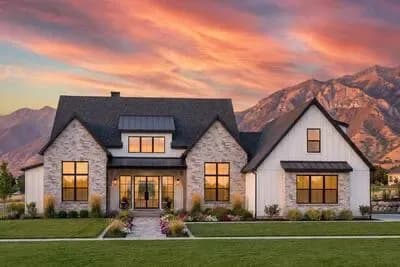 4-Bed Modern Farmhouse Plan Under 2900 Square Feet with Bonus Room Above