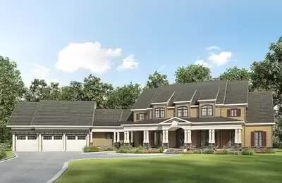 4 Beds and Bonus Room Country House Plan