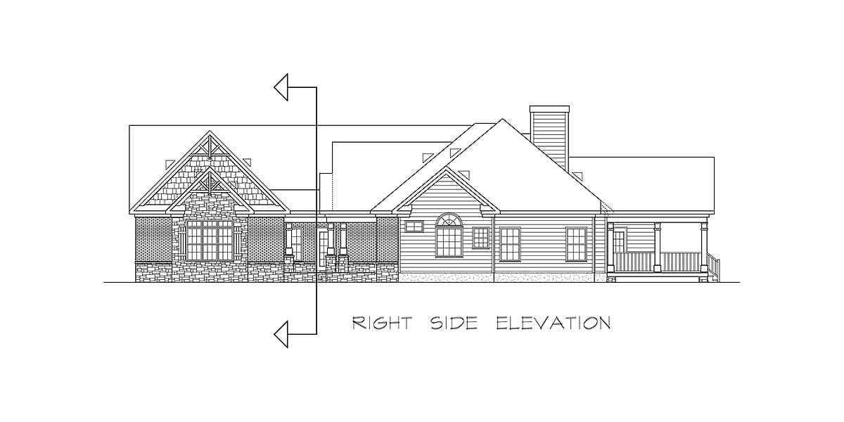 Plan 36063DK: Angled Craftsman House Plan with Room to Grow - 2767 Sq Ft - Image #5 - Craftsman, Mountain, New American, Northwest