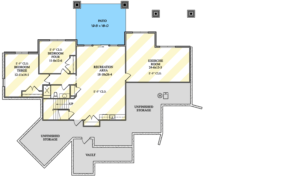 Plan 95245RW: 2-Bed Mountain House Plan with Optional Lower Level - 2582 Sq Ft - Floor Plan - Optional Lower Level - Country, Craftsman, Mountain, New American, Northwest