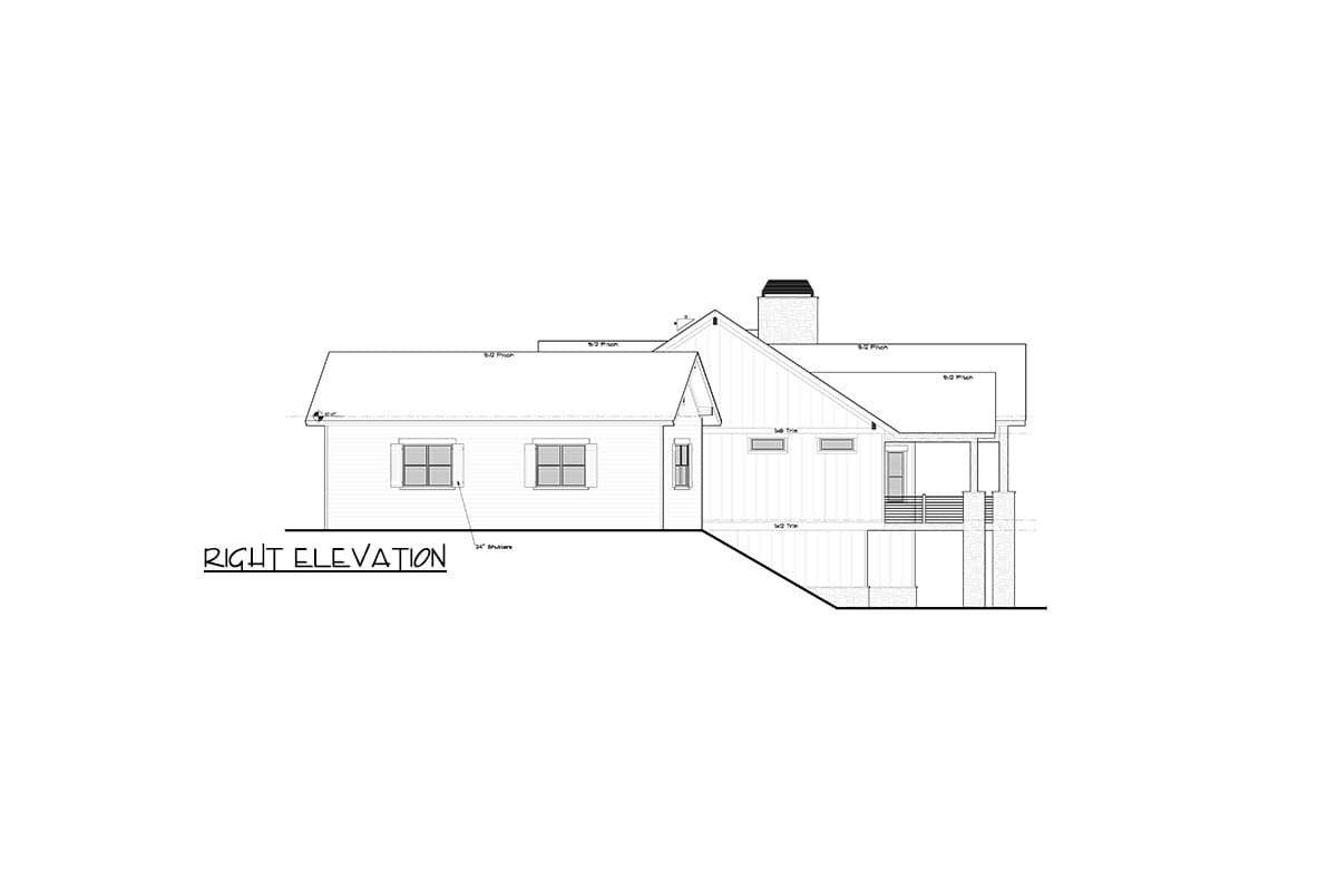 Plan 95245RW: 2-Bed Mountain House Plan with Optional Lower Level - 2582 Sq Ft - Image #6 - Country, Craftsman, Mountain, New American, Northwest