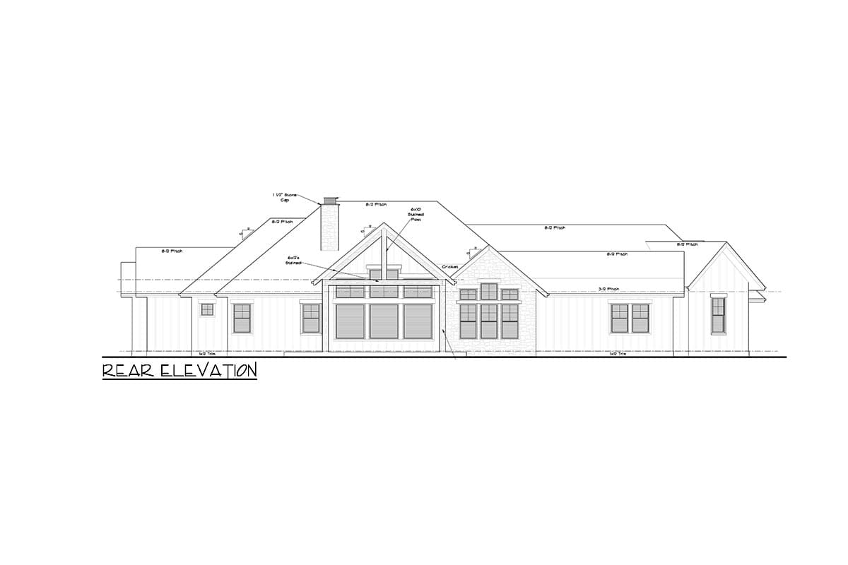 Plan 95246RW: Multi-Generational House Plan with 4-Car Angled Garage - 2998 Sq Ft - Image #5 - Craftsman, New American