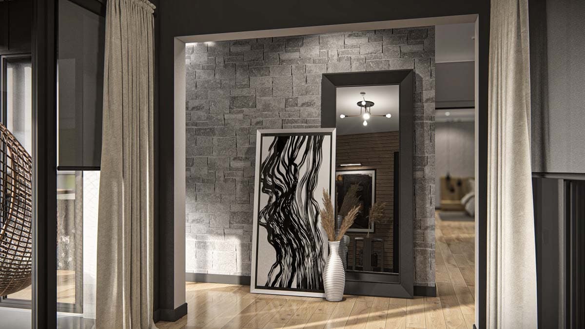 Plan 623331DJ: Contemporary Barndominium-Style House Plan with Angled Garage- 3333 Sq Ft - Image #5 - Barndominium, Contemporary