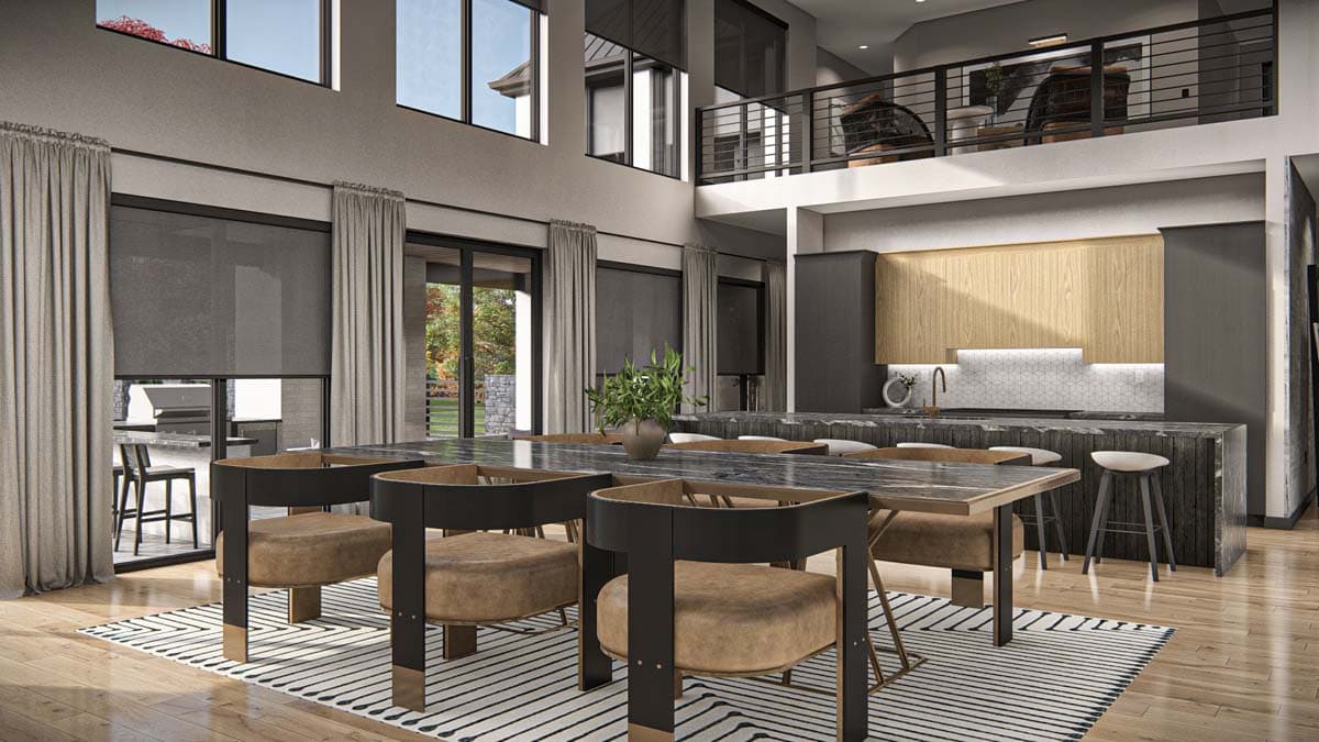 Plan 623331DJ: Contemporary Barndominium-Style House Plan with Angled Garage- 3333 Sq Ft - Image #9 - Barndominium, Contemporary