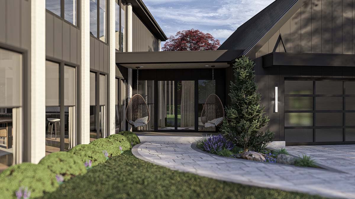 Plan 623331DJ: Contemporary Barndominium-Style House Plan with Angled Garage- 3333 Sq Ft - Image #19 - Barndominium, Contemporary