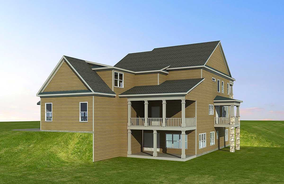 Plan 36068DK: Stacked Porches in Front - Image #6 - New Orleans, Southern, Traditional