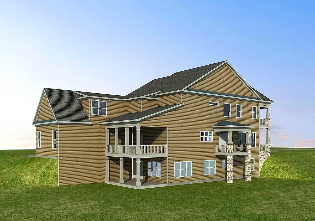 Plan 36068DK: Stacked Porches in Front - Image #7 - New Orleans, Southern, Traditional