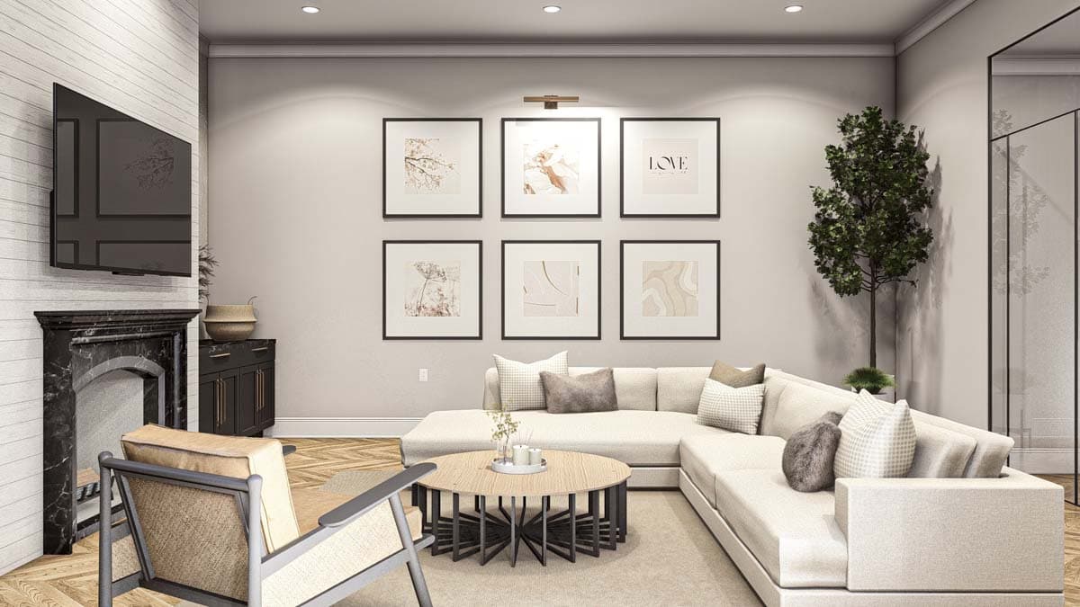 Plan 623332DJ: 3 Bed Transitional Home Plan with RV Garage - 3164 Square Feet - Image #11 - Contemporary, Cottage, European, Transitional