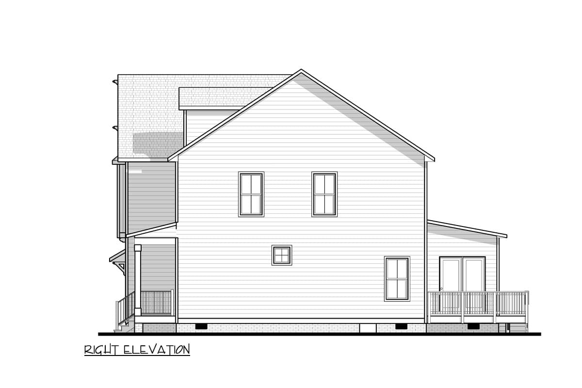 Plan 83658CRW: 2-Story Craftsman House Plan with 4 Upstairs Bedrooms - 2221 Sq Ft - Image #6 - Craftsman, New American