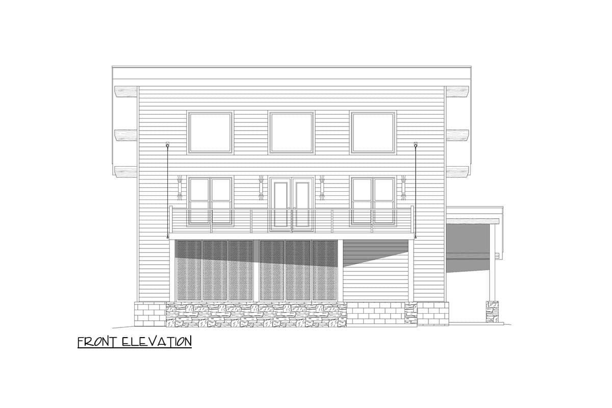 Plan 680291VR: Modern House Plan with Soaring Ceilings - 1773 Sq Ft - Image #28 - Ranch, Traditional