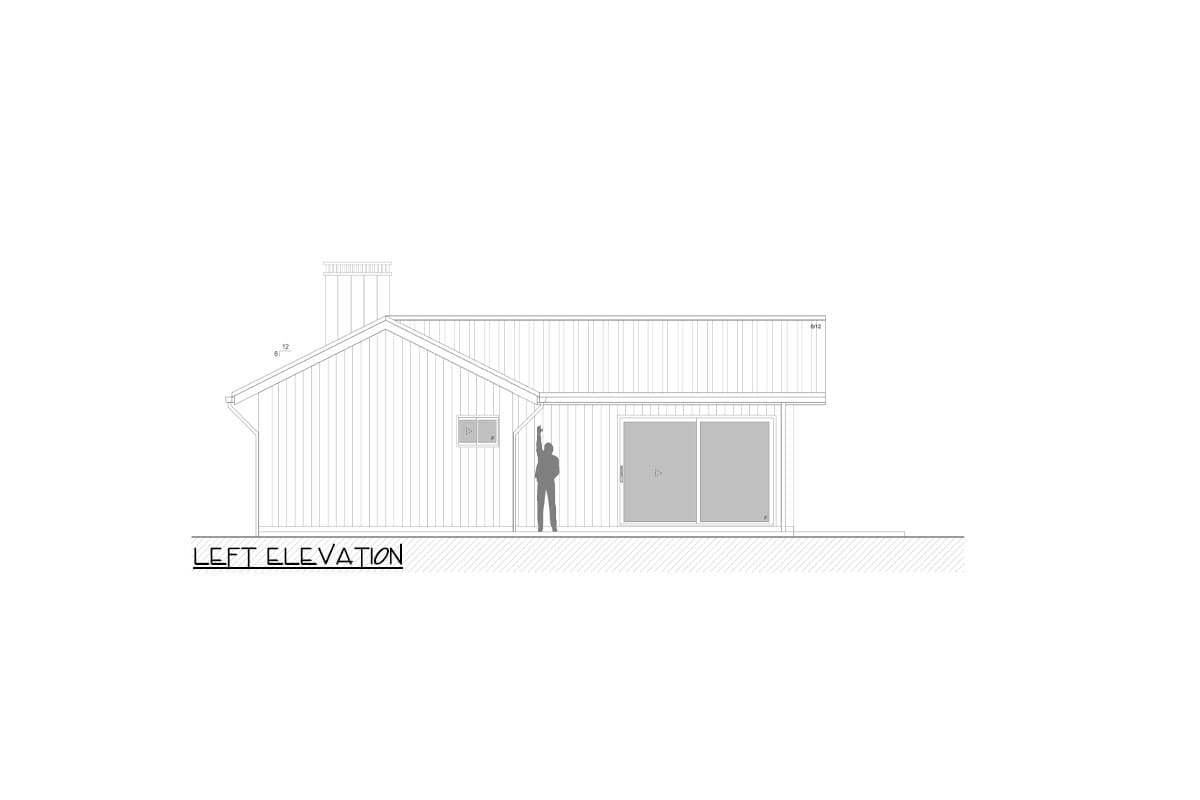 Plan 311050RMZ: Mid-Century Modern Pool House Plan with 2 Bedrooms and Flex Space - 886 Sq Ft - Image #8 - Contemporary, Mid Century Modern, Modern