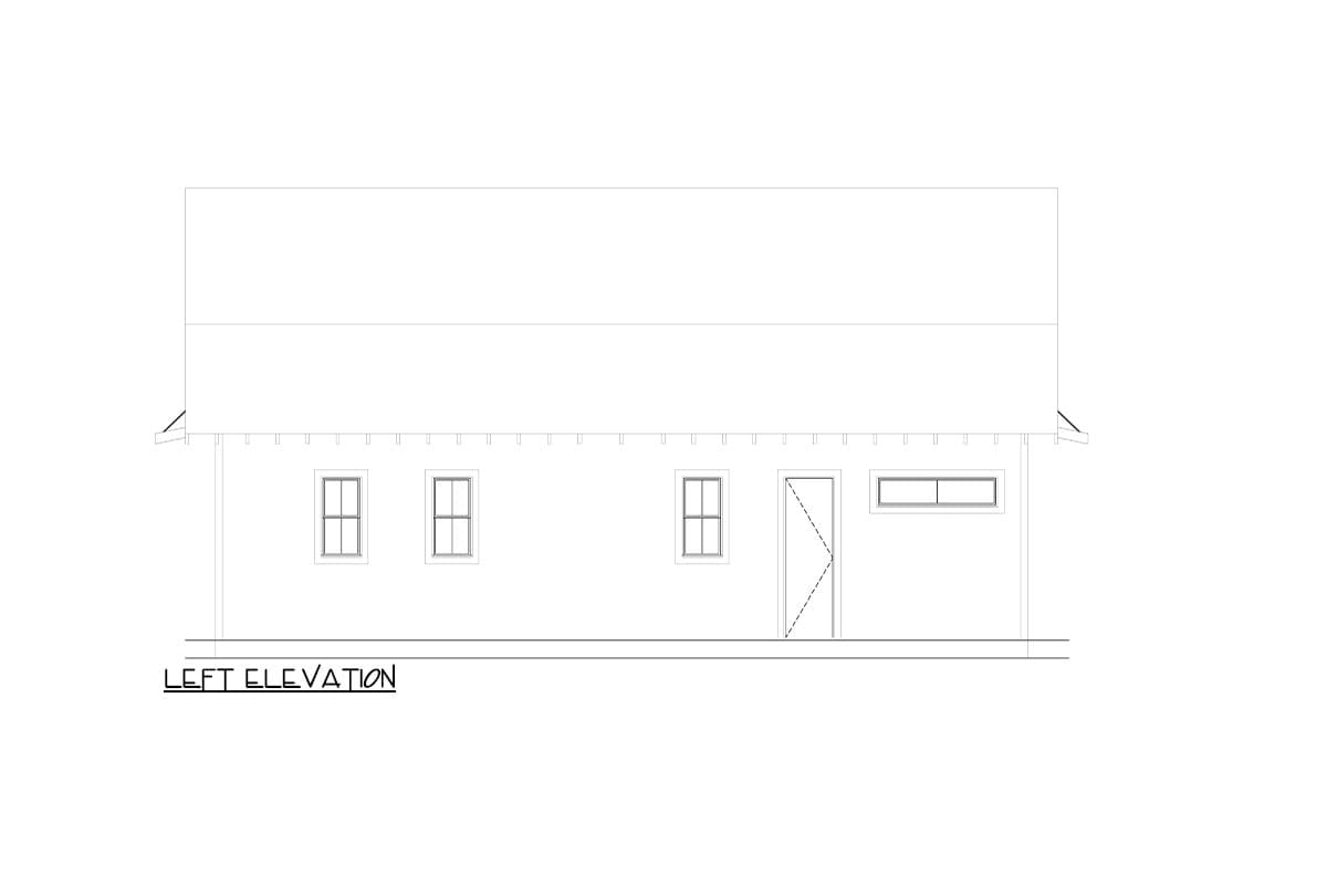 Plan 264080KMD: 2-Bed  Barn-Style Country Cottage House Plan with Dog Trot - 2017 Sq Ft - Image #7 - Barndominium, Cottage, Country, Rustic, Traditional