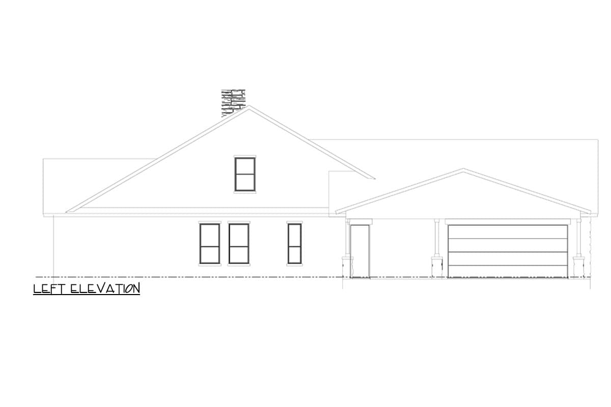 Plan 264098KMD: Hill Country House Plan with 2-Car Garage and a Carport - 3312 Sq Ft - Image #4 - Hill Country, Ranch